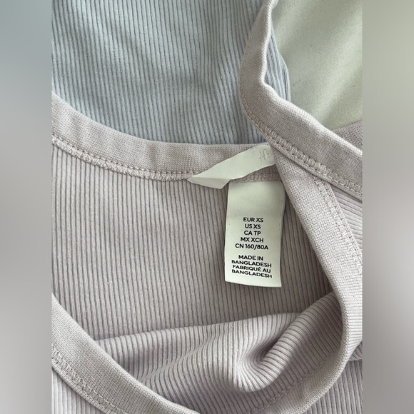 2 fitted Ribbed Full length Tank Tops.  *NOT CROPPED - Picture 3 of 6